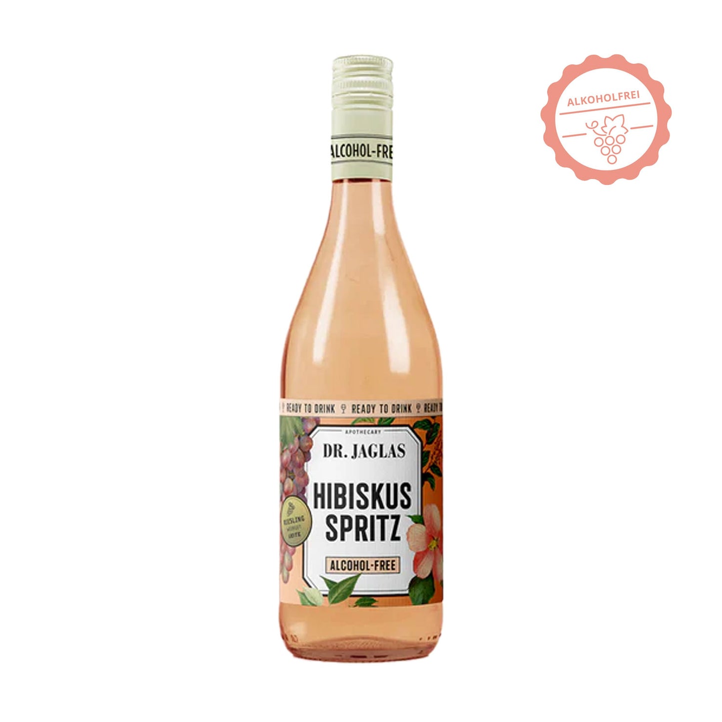 Dr. Jaglas Hibiskus Spritz feinherb Ready to Drink Alkoholfrei