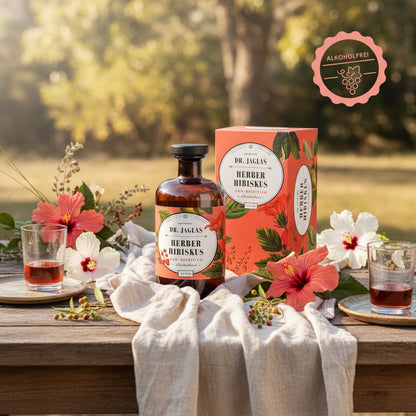 Dr. Jaglas Herber Hibiskus Alkoholfreier Aperol 0,5l Inklusive Geschenkverpackung