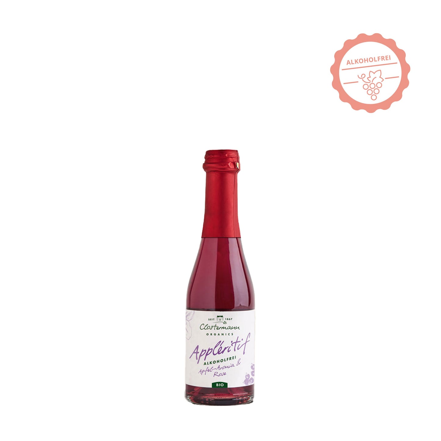 Clostermann Appléritif Apfel-Aronia & Rose Alkoholfrei Piccolo