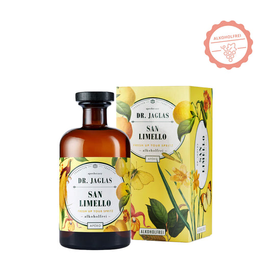 Dr. Jaglas San Limello Alkoholfreier Limoncello 0,5l inklusive Geschenkverpackung