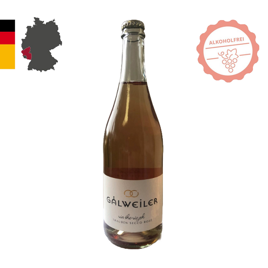 Gälweiler vin the vic joh TraubenSecco Rosé feinherb Alkoholfrei