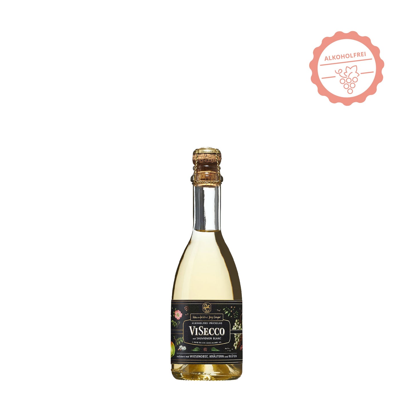 Jörg Geiger ViSecco Sauvignon Blanc Alkoholfrei herb 0,375l